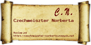 Czechmeiszter Norberta névjegykártya